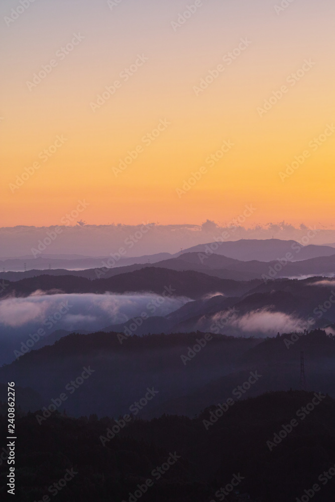 弥高山の雲海 弥高山の雲海