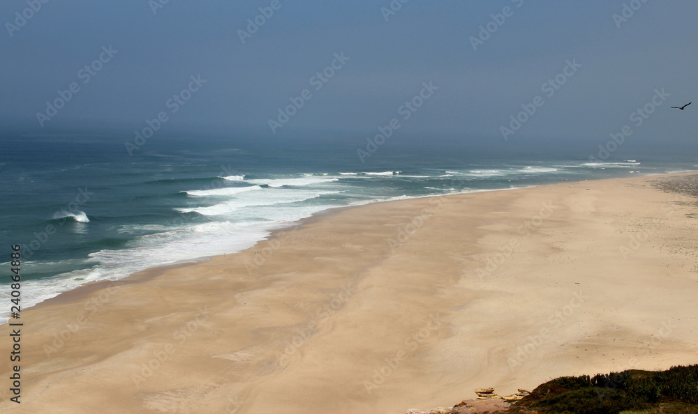 Beautiful view of Nazare, Portugal