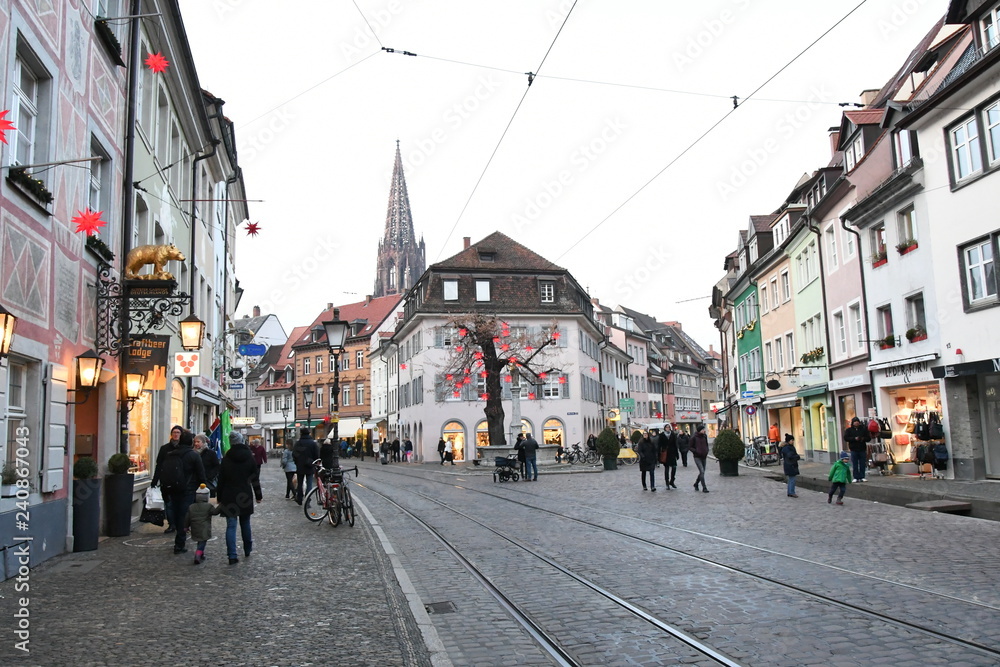 Fototapeta premium centre ville Fribourg