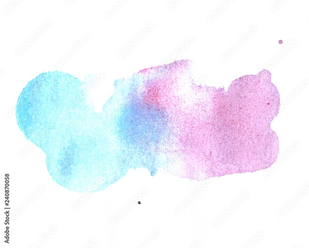 Watercolour brush isolated on white background 