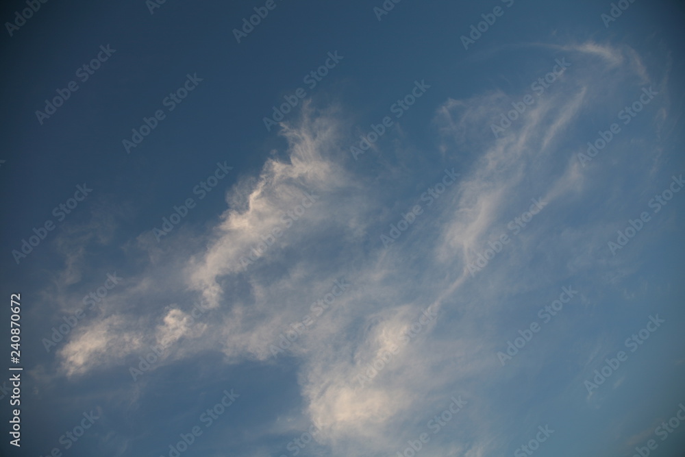 The wind brought clouds to the sky. A beautiful abstract sky background soars easily in the sky. The best pictures of the clouds we see across the sky.