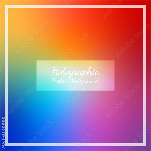 Abstract Hologram Rainbow Background Colorful Color for Cover ,Card , Poster , Label , Invitation ,Wallpaper