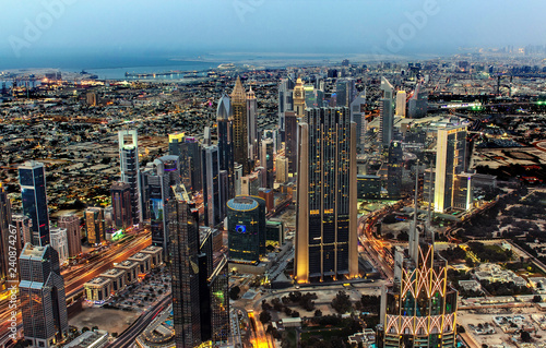 Dubay city view from the Top