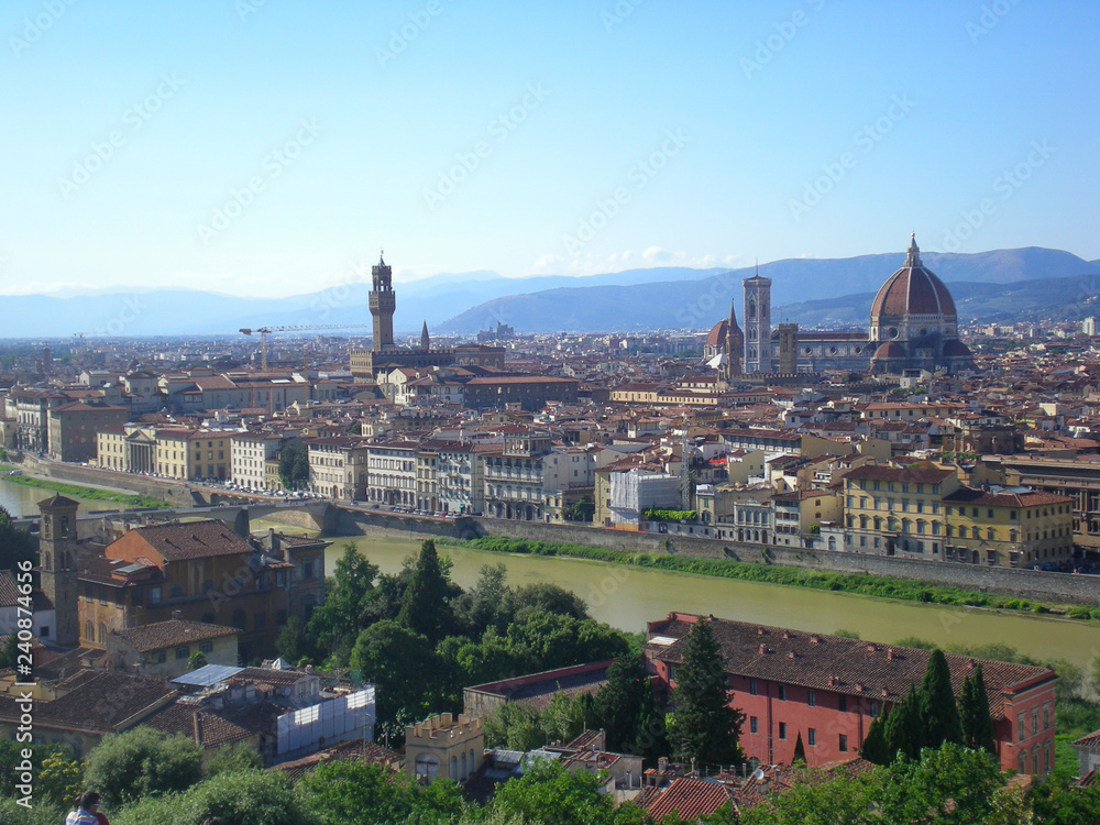 Panorama of Florence from Piazzale Michelangelo.