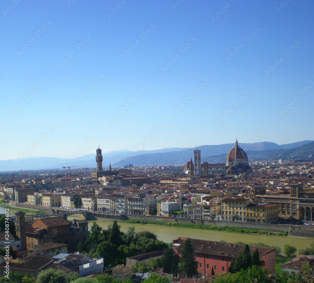 Panorama of Florence from Piazzale Michelangelo.