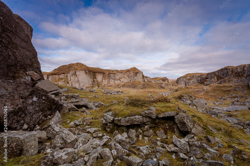 Old quarry, Dartmoor national park Old quarry, Dartmoor national park