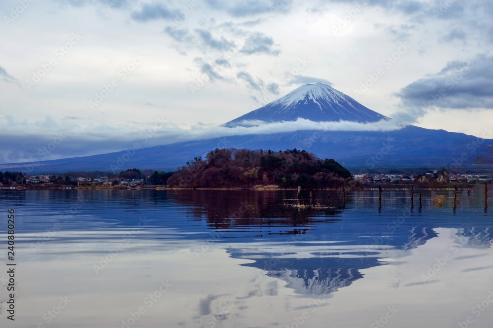 Mount Fuji or Fujisan.