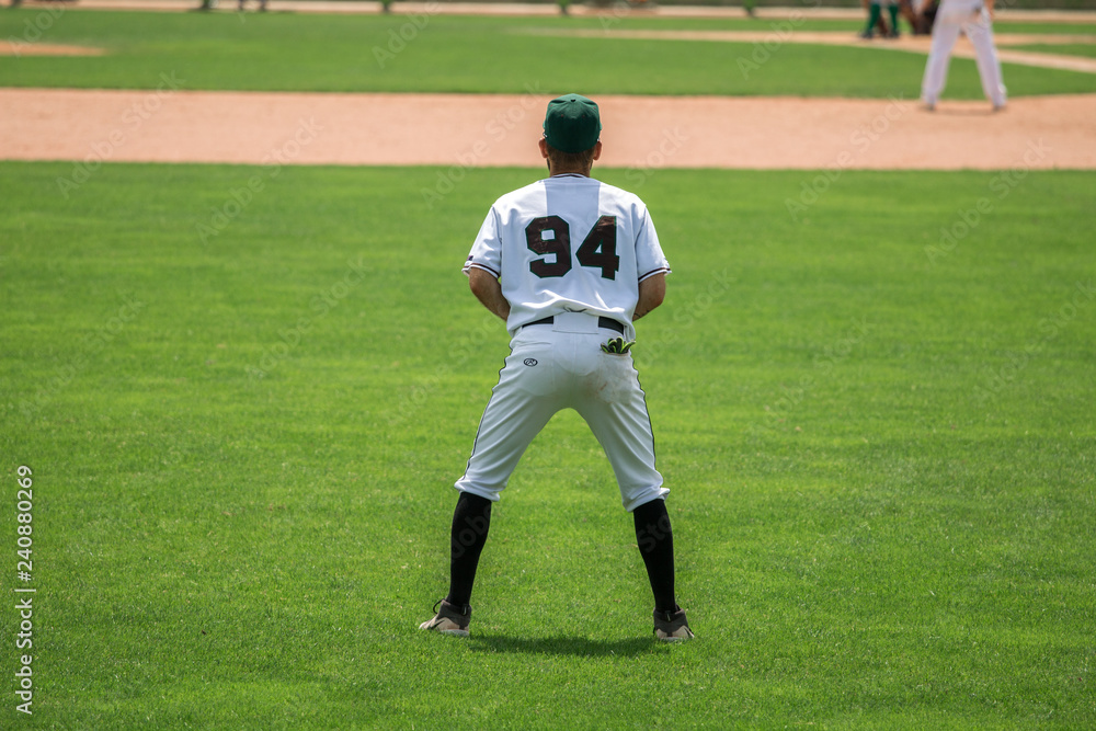 Baseball player from behind