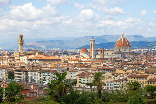 Panoramic view of Florence from Piazzale Michelangelo