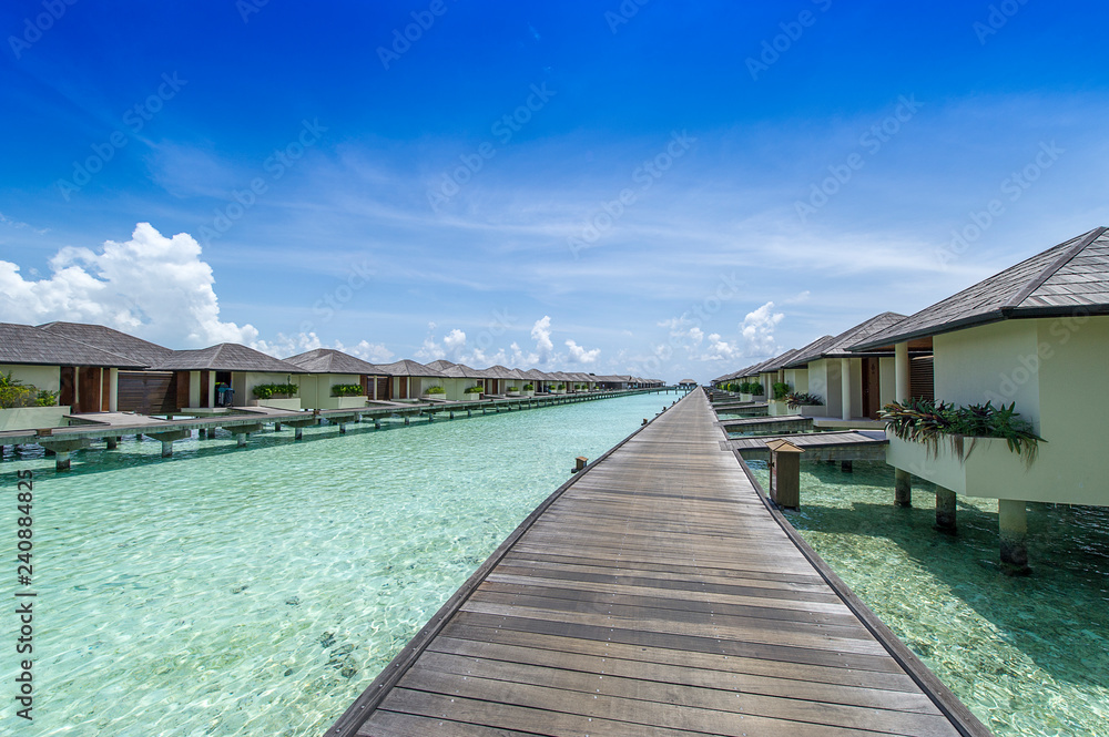 Paradise island in Maldives