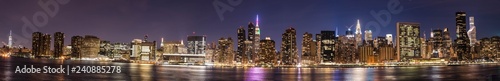 A beautiful night pano Image of New York City