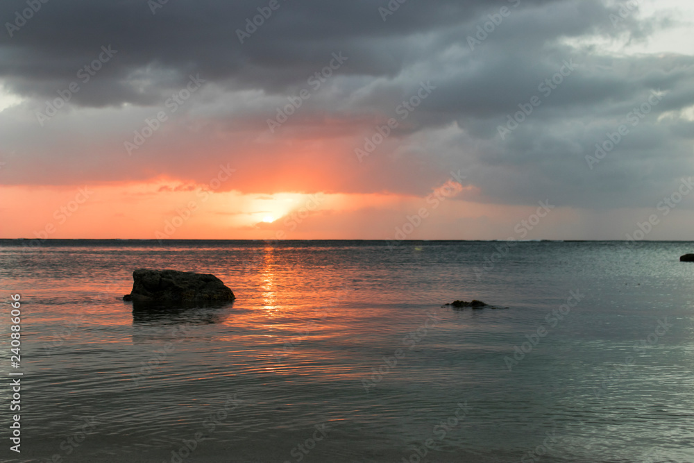Sonnenuntergang vor Mauritius Sonnenuntergang vor Mauritius