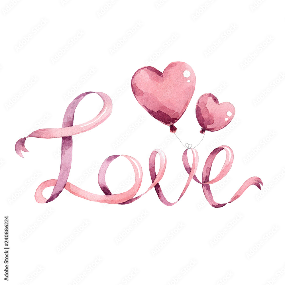 love of ribbons and balloons hearts love of ribbons and balloons hearts