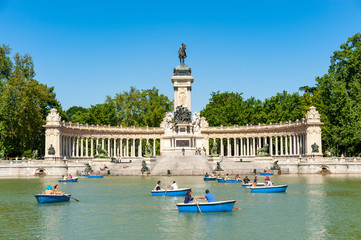 Acrylglasbilder Madrid Bootssee im Retiro Park Madrid  © Alex Segre