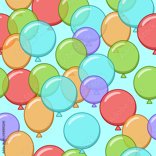 vector wallpapers from different colors of balloons