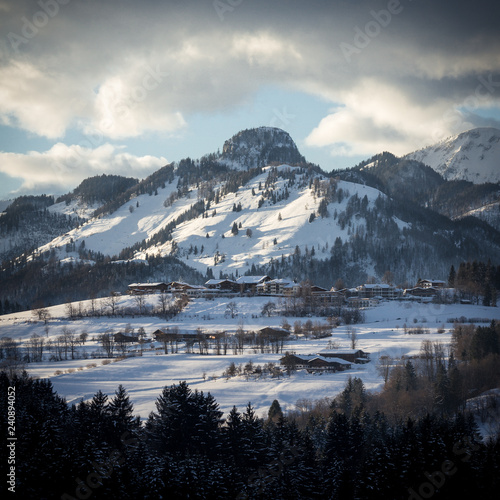 winter landscape Reit im Winkl, bavaria, alps