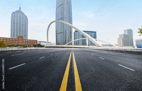 Expressway and Modern Urban Architecture in Tianjin  China