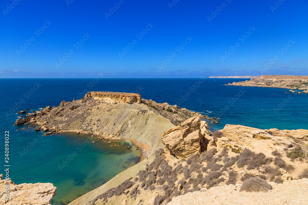 Gnejna, Malta. Scenic Peninsula
