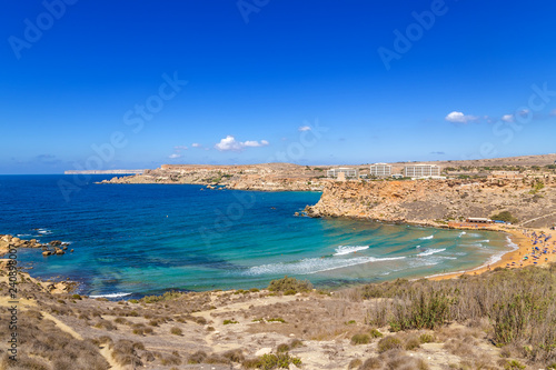 Manikata, Malta. Għajn Tuffieħa Bay and Riviera Beach © Valery Rokhin