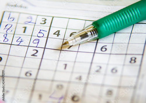 Sudoku for training the brain