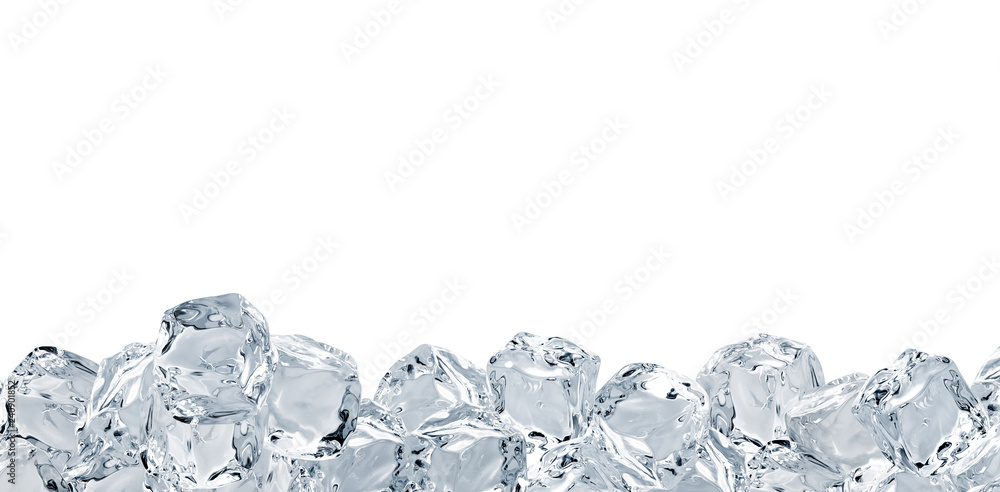 heap of clear ice cubes - a Royalty Free Stock Photo from Photocase