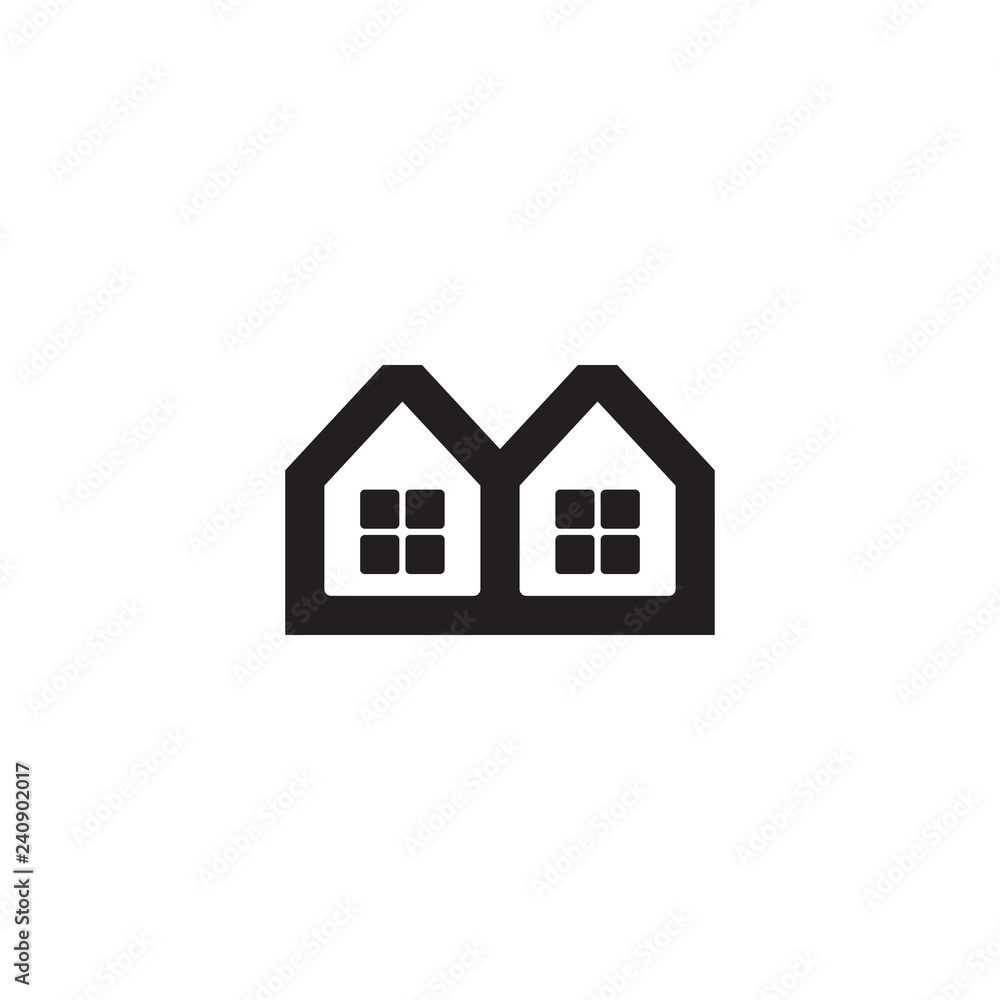 M letter Home logo design M letter Home logo design