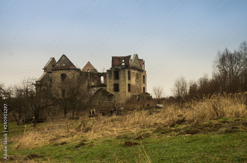 ruins of old Carmelite monastery Zagorz