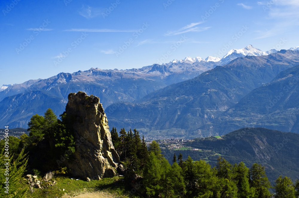 Switzerland view of mountains