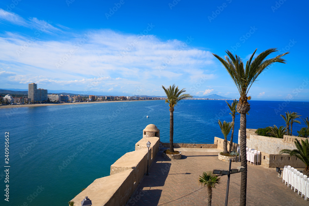 custom made wallpaper toronto digitalPeniscola old village in Castellon of Spain Mediterranean