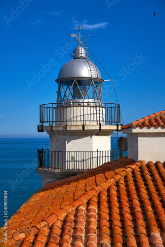Peniscola Lighthouse in Castellon Spain