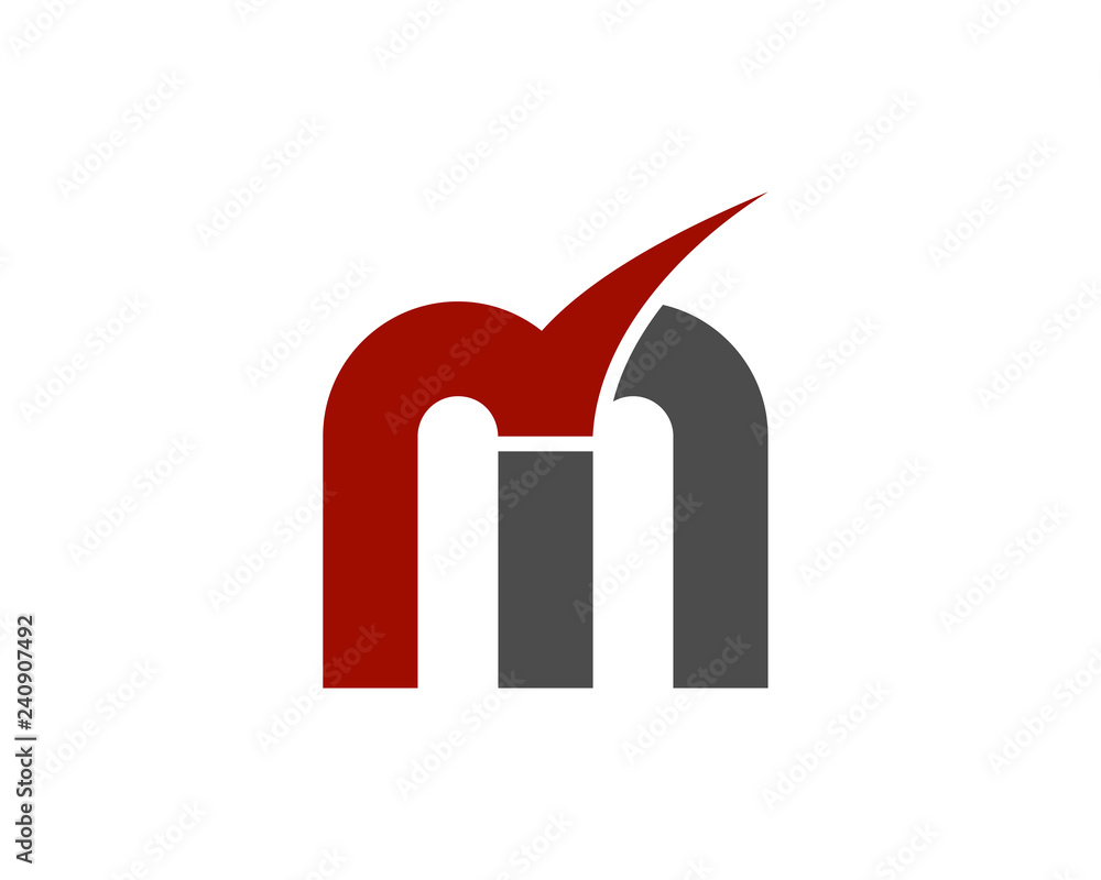 m checkmark logo icon template 2 m checkmark logo icon template 2