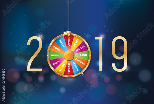 2019-Carte de vœux roue de la fortune-2
