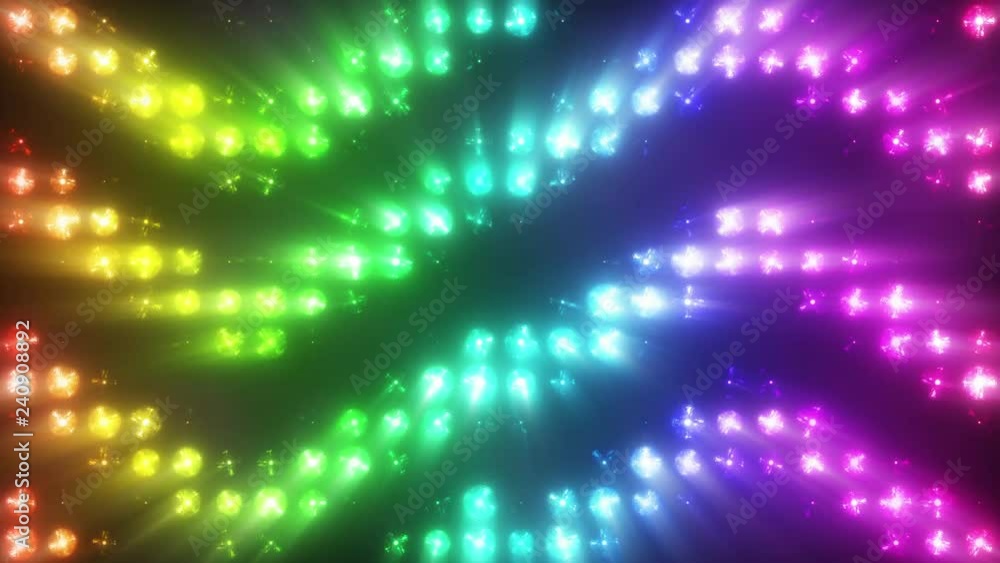 Colorful flashing lights with smoke Colorful flashing lights with smoke