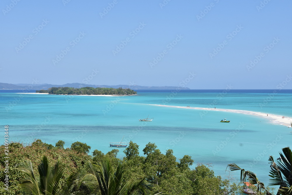 Tropical island paradise in Madagascar