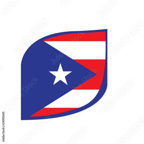 Isolated flag of Puerto Rico. Vector illustration design Free Download Isolated flag of Puerto Rico. Vector illustration design - GFXLoad