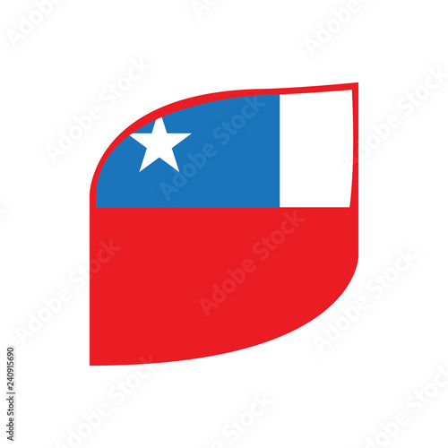 Free Download Isolated flag of Chile. Vector illustration design - GFXLoad