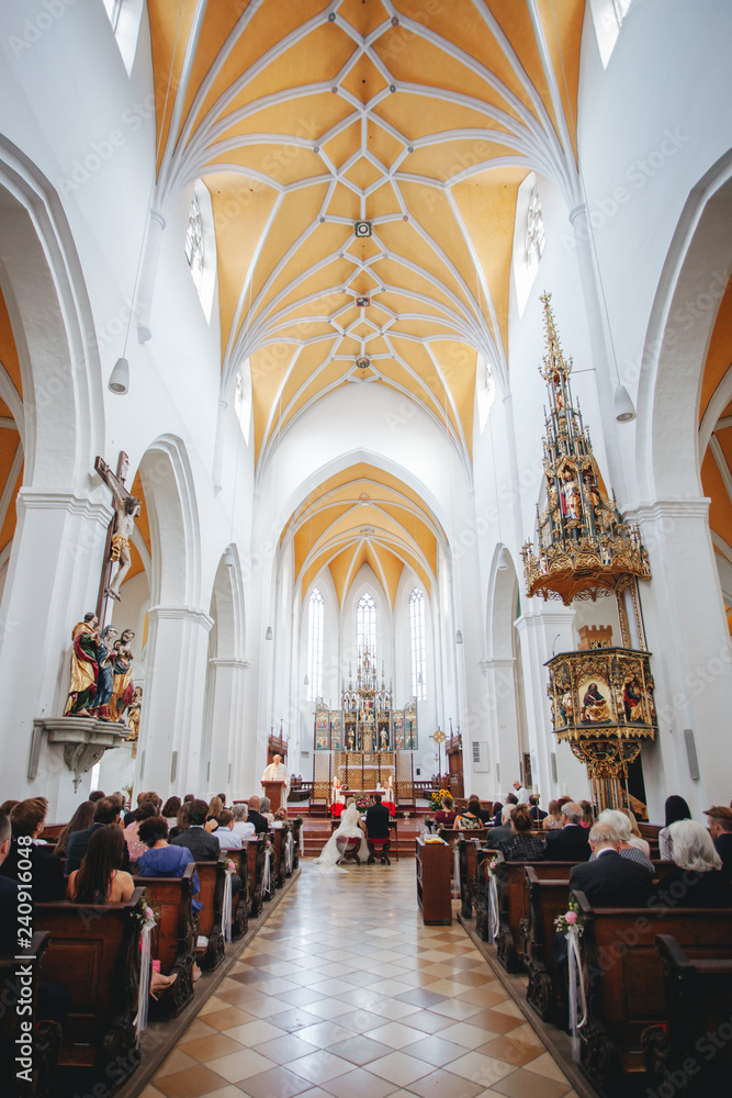 wedding at a catholic church in germany