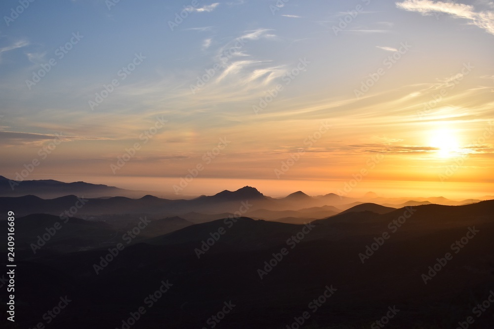 Fototapeta premium sunset in mountains