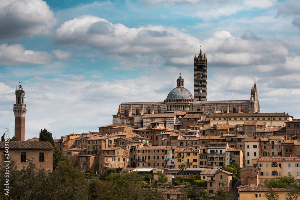 view of siena from above florence italy