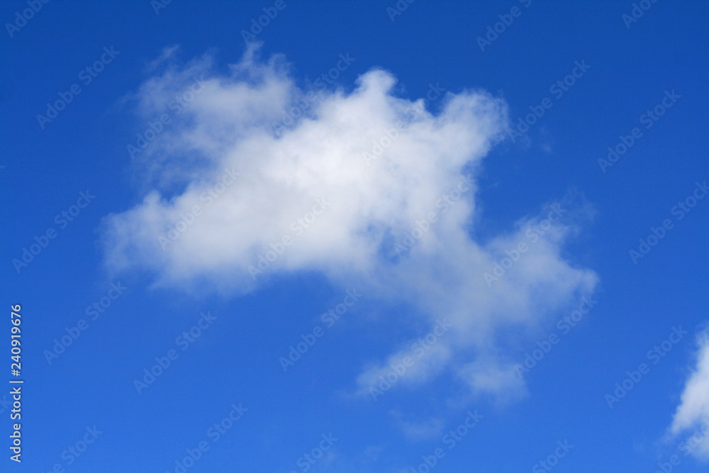 White cloud in the bright blue sky White cloud in the bright blue sky