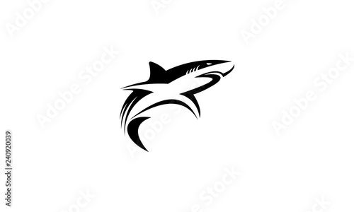 shark logo design template