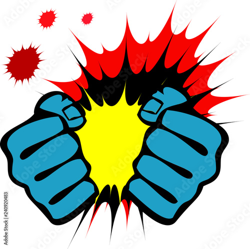 Martial art colored simbol design. Karate emblem.
