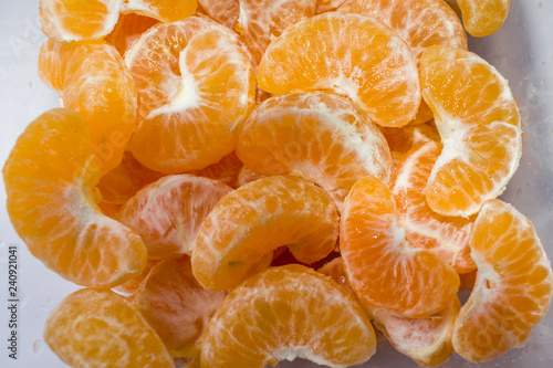 tangerine slices background