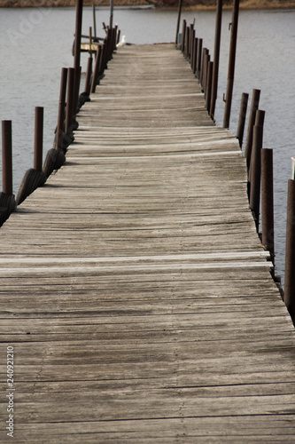 wooden dock near the water