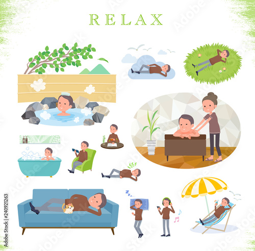 flat type high neck Middle men_relax