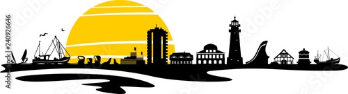 Büsum Skyline Cityscape