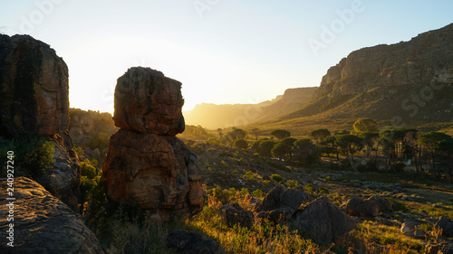 Wallpaper Mural Rocklands Rock Climbing Mountains during the sunset near Cape Town, South Africa. Torontodigital.ca