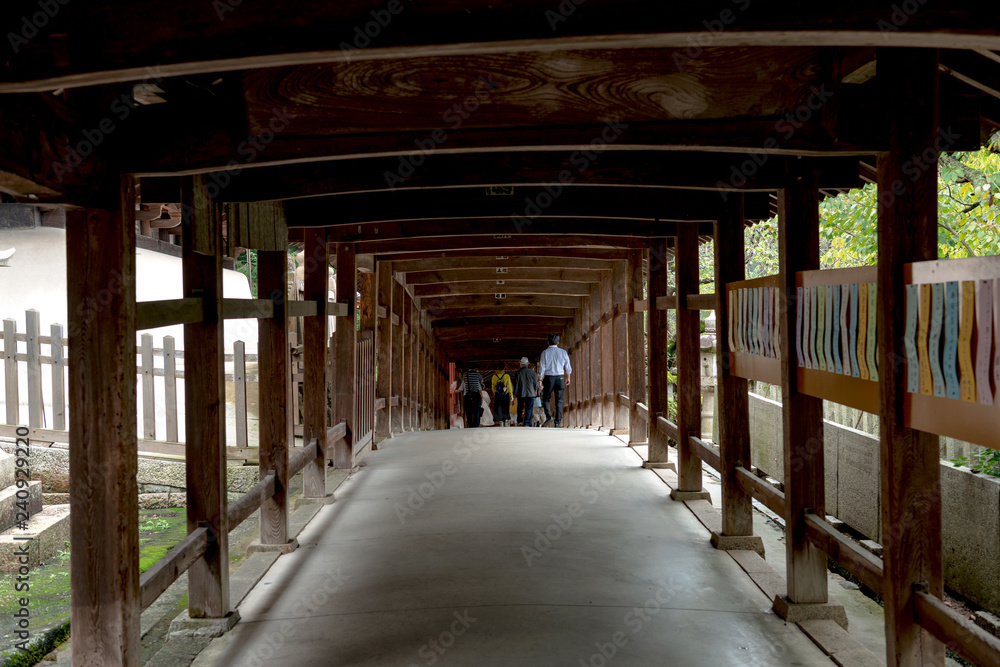 吉備津神社 回廊の風景