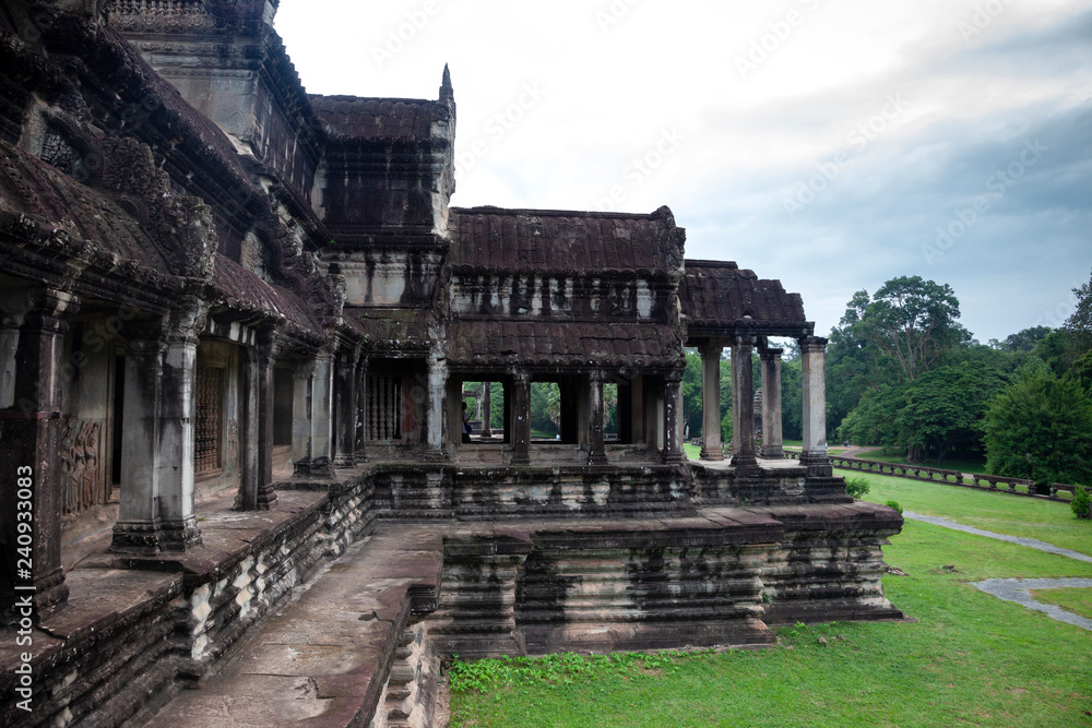 Angkor Wat temple side view Angkor Wat temple side view