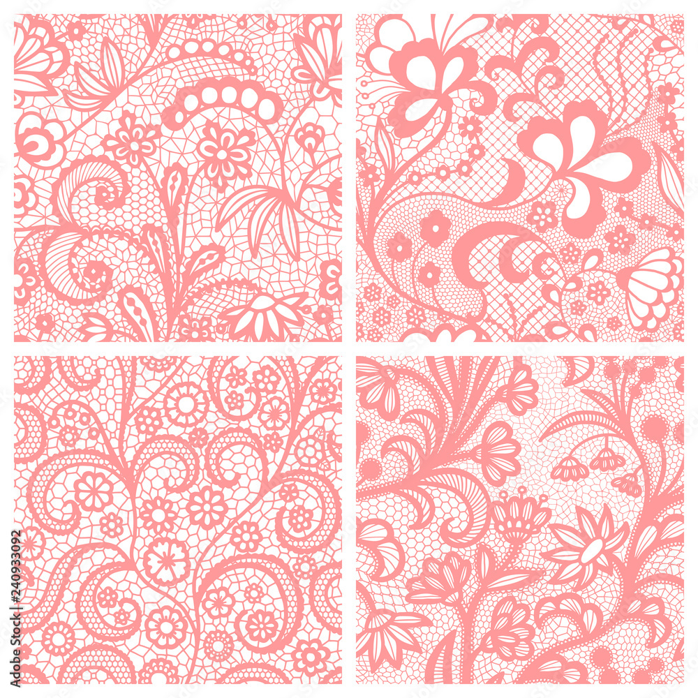 Set of lacy patterns. Set of lacy patterns.